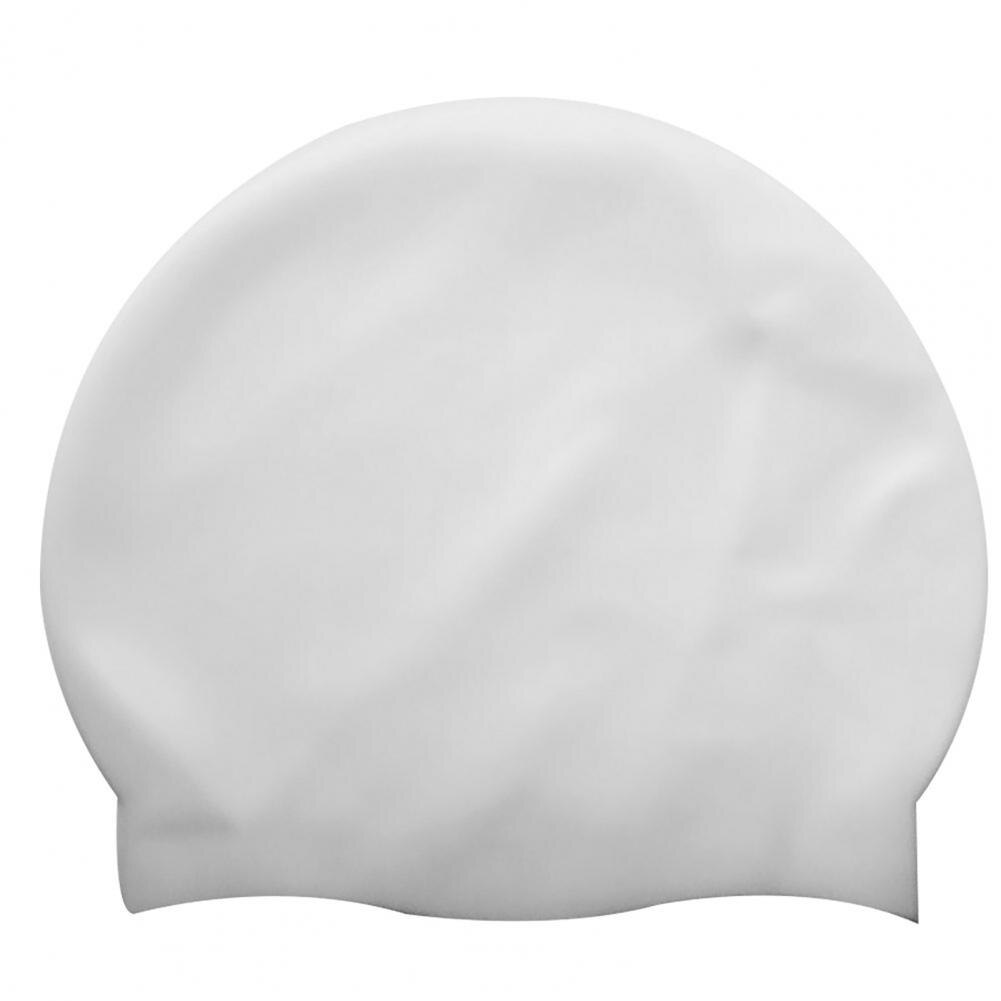 Swim Cap Elastic Put on Easily Silicone for Training Swimcap Long Hair for Training