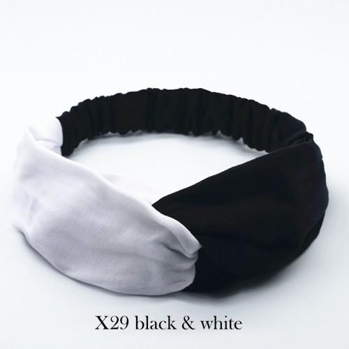Diademas torcidas de algodón para mujer, diademas elásticas con nudo, bandas para la cabeza deportivas para Yoga, maquillaje, Spa, diadema, vendaje, accesorios para el cabello para niñas: PEACOCK BLUE