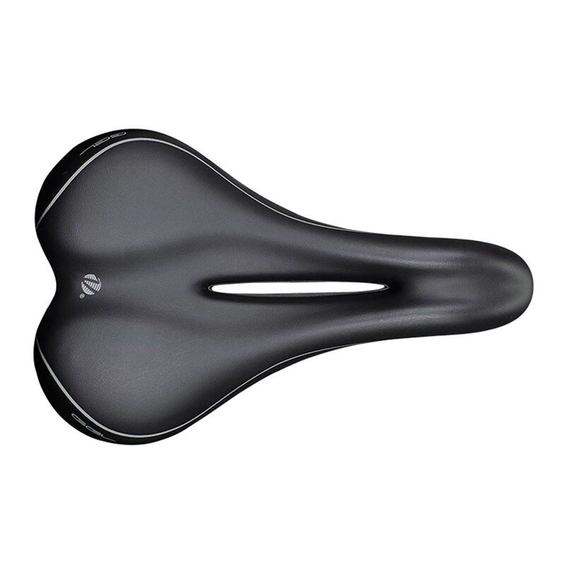 VELO Bicycle Saddle for Women Comfort Soft Wide Bike Saddle Cushion Seat Pro MTB Pu Leather Women Padded Saddle Bike 4290 4126: black VL-4290