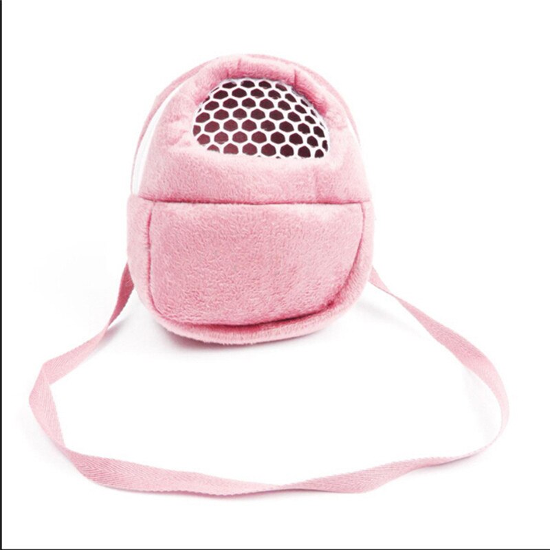 1pc hamster rygsæk sovepose min nabo totoro takeaway taske lille kæledyr satchel hamster pindsvin ud bære taske: Lyserød / L