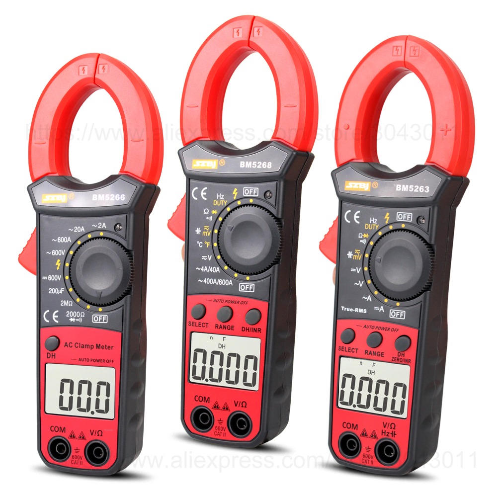 Multifunctional Digital Clamp Meter Multimeter DC/AC Resistance Continuity Diode NCV Tests Electrician tools 1999/3999 Counts