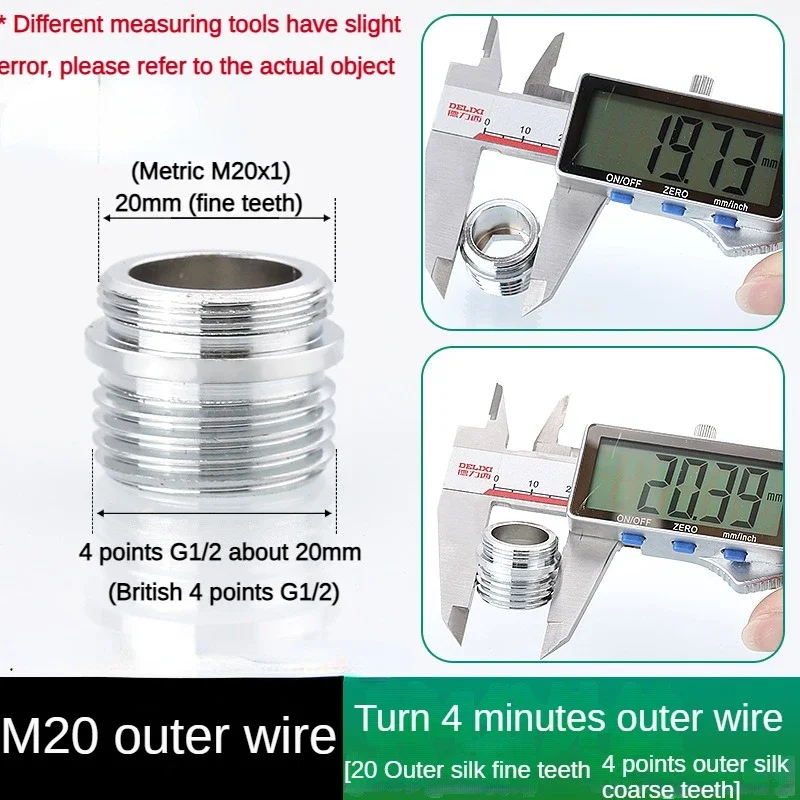 Kranadapter 24 omdreining 16 18 20 22 24 26 28 30 32mm innvendig og utvendig fintannet krankonverteringsgjengetilbehør: Marineblå