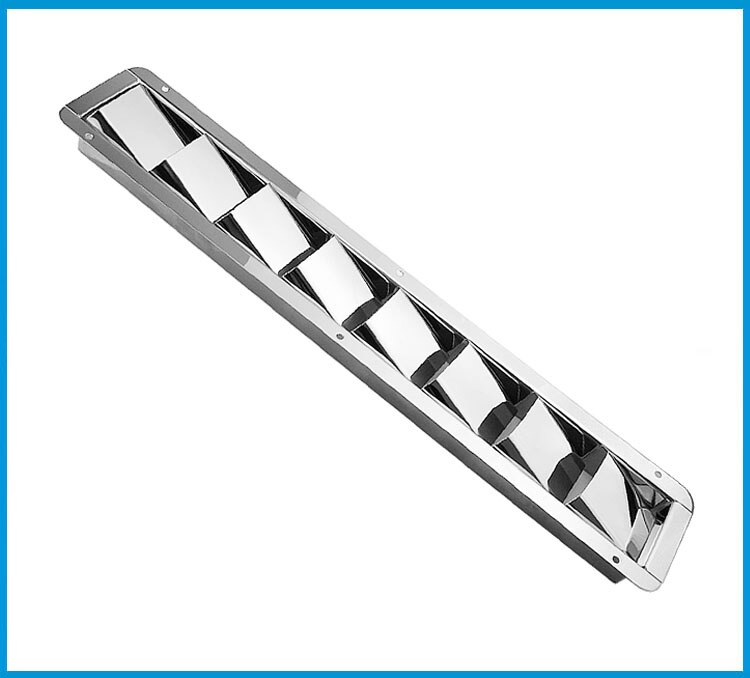 BSET-Grille de Ventilation pour bateau en acier inoxydable 304, 8 fentes, Grille de Ventilation pour bateau