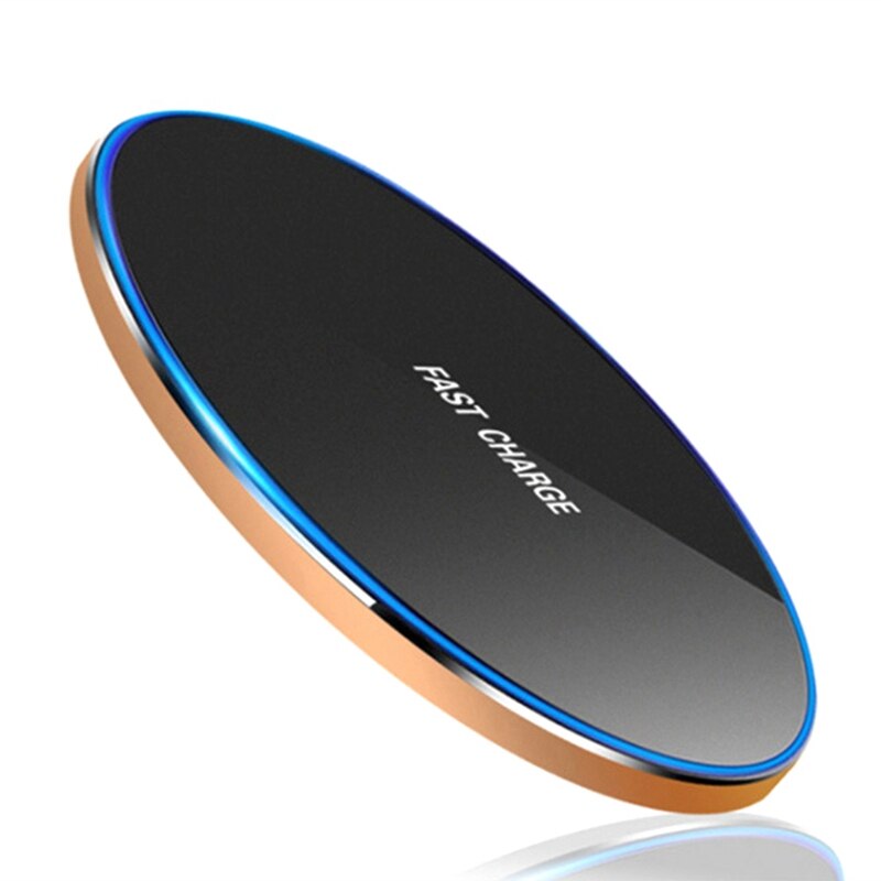 10W Fast Wireless Charger, Suitable For Samsung Galaxy S10 S9 / S9 + S8 Note 9 USB Qi Charging Pad: YELLOW