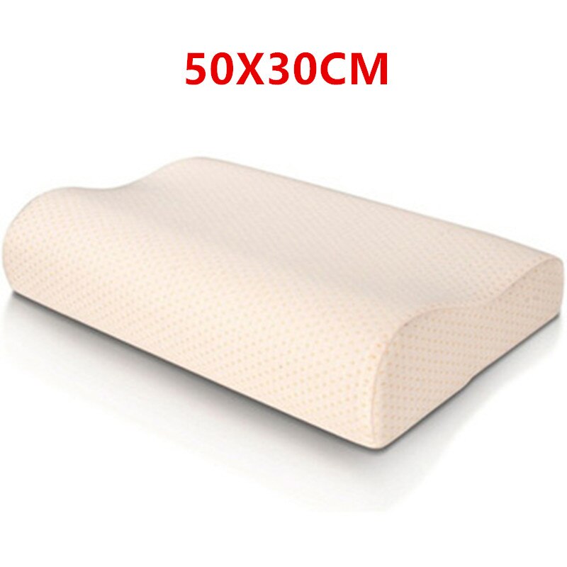 Almohada de espuma viscoelástica, almohada de protección de cuello, almohada ortopédica para el hogar, almohada de protección de cuello Cervical 60X40CM: 50x30cm