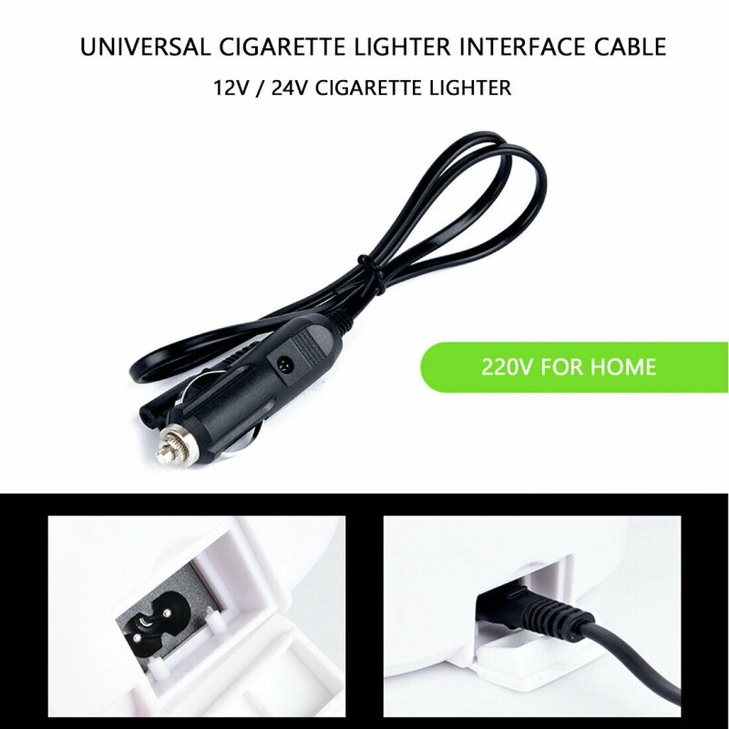 12V Portable Electric Heated Lunch Box Portable 2 In 1 Car& Home US Plug/EU Plug Bento Boxes Stainless Steel Food Container