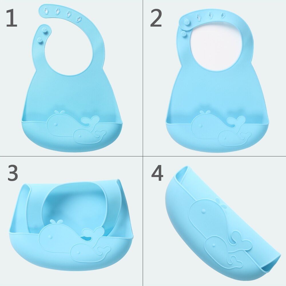 Baby Lätzchen Für Jungen & Mädchen Weiche Silikon Bib Wasserdicht Speichel Tropft Lätzchen für 1-3Y Baby babador