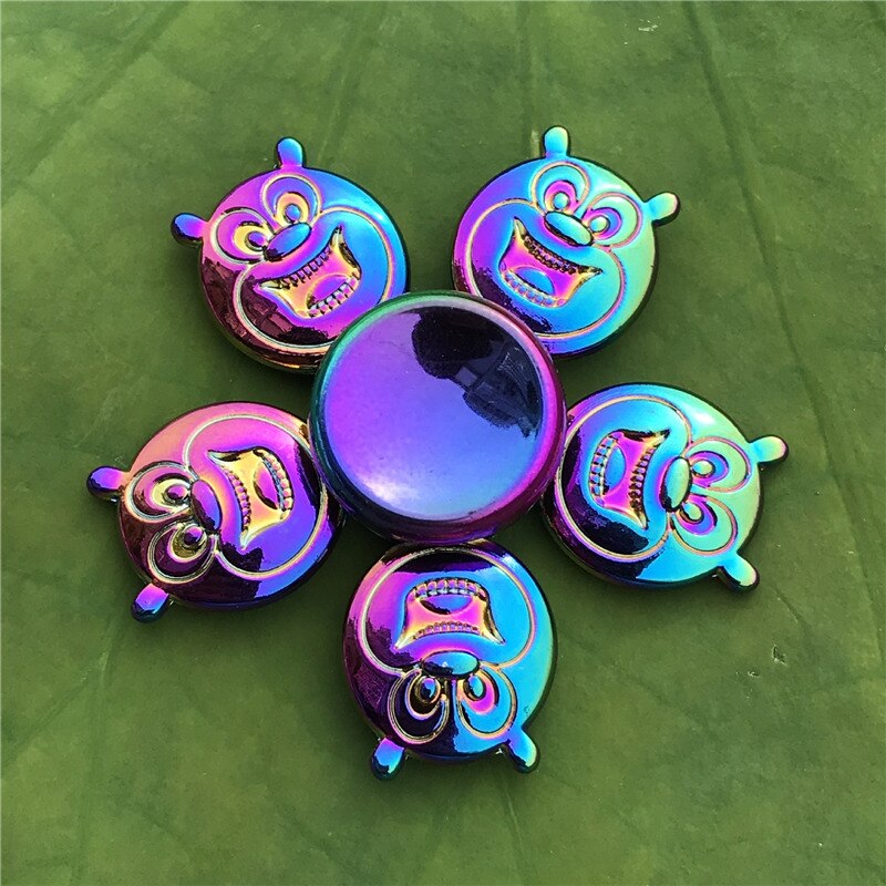 3 Blad Regenboog Metalen Vinger Spinner Lager Spinner Speelgoed Volwassen Kruis Tol Decompressie Speelgoed Voor Kinderen Fidget Spinners: 5