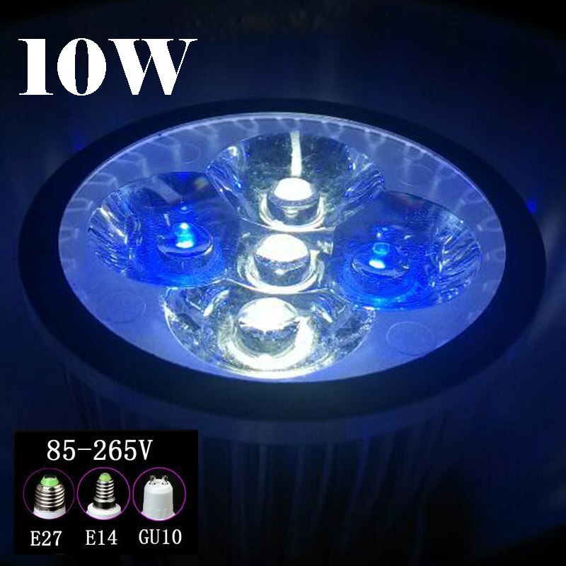 10 w E27 E14 GU10 LED Aquarium Verlichting, blauw & Wit & Groen Voor Aquarium Verlichting Waterplanten En Koralen Verlichting Aquarium lamp: 2B3W / GU10