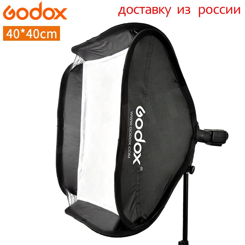 Godox Licht Softbox 40*40 cm Diffuser Reflector soft Box voor Flash fit voor S-Type Beugel fotografie video Studio accessoires