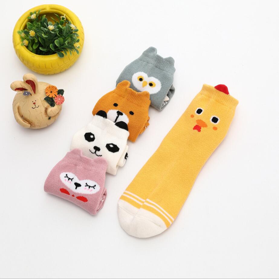 5 par/lote de calcetines para bebés Otoño e Invierno calcetines para niños grandes, calcetines de algodón para bebés, calcetines de talla grande para niños con dibujos animados