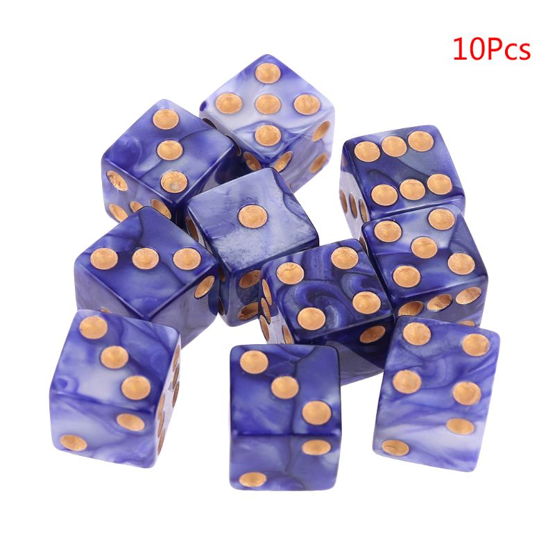 10 stuks/set nummer 16 vierkante veelvlakkige dobbelstenen kralen nummer wijzerplaten desktop tafelspel  d0lb: 2