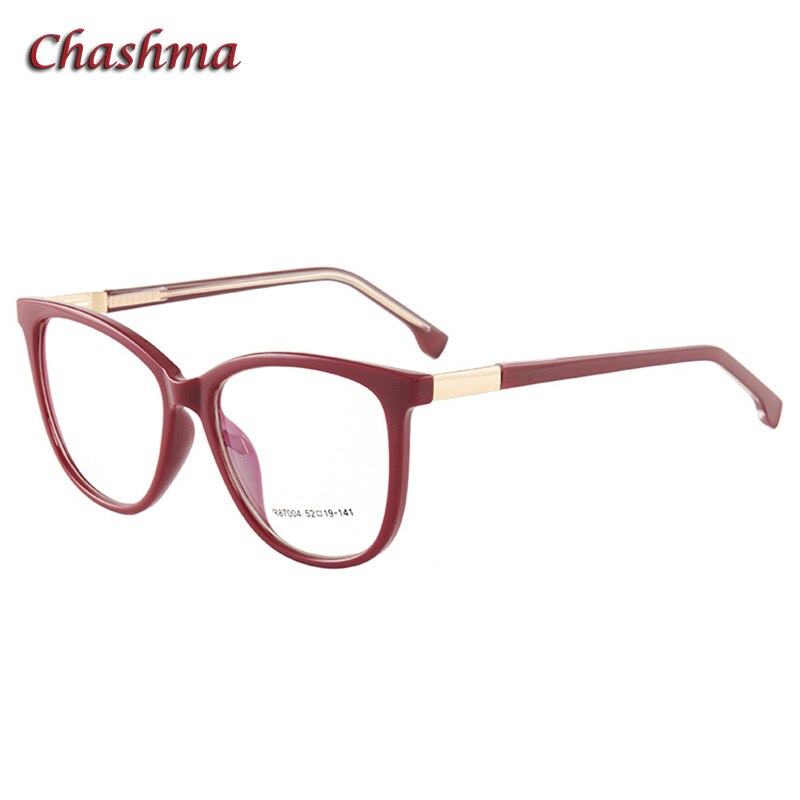 Anti Blue Ray Optical Glasses Frame TR90 Women Square Spectalces Students Gafas Prescription Lenses: Wine Red