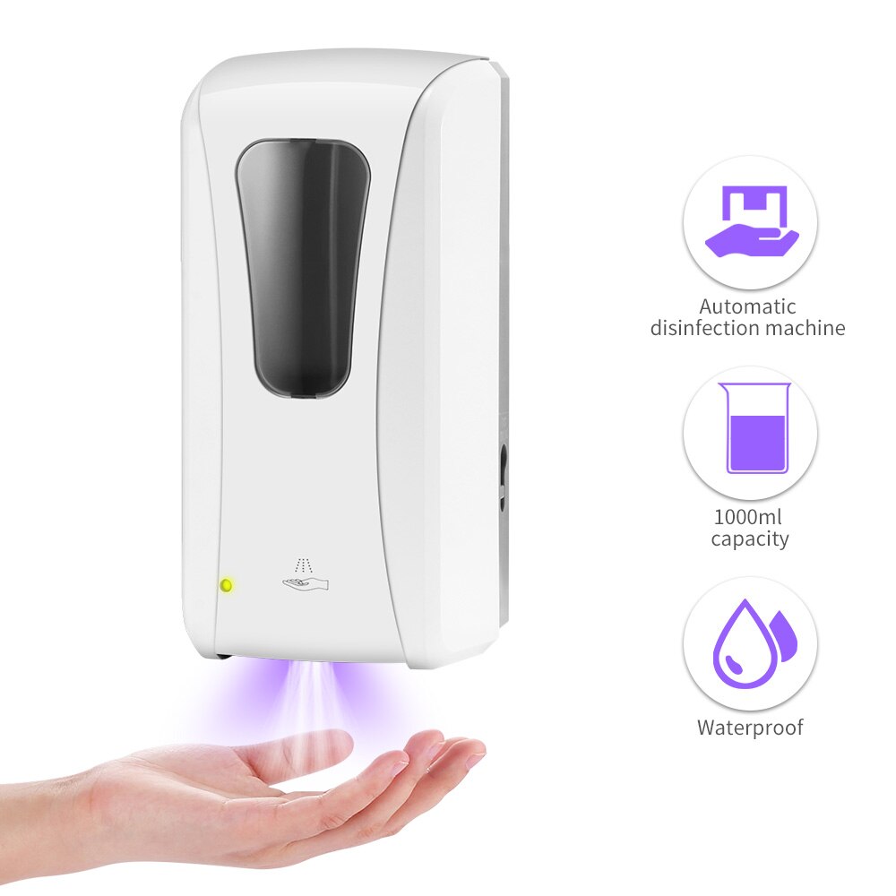 Automatic Disinfection Machine 1000ml Automatic Disinfection Sprayer Liquid Soap Dispenser Automatic Sensor For Kitchen Bathroom: Default Title