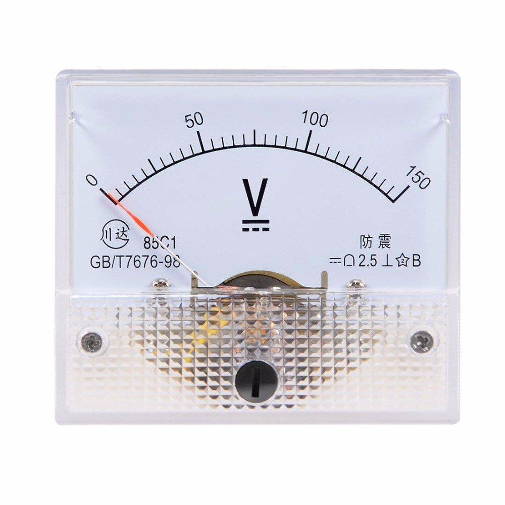 Pointer DC Voltmeter 85C1 DC 0-15V 20V 30V 50V 100V 5V 10V Mechanics Analog Volt Panel Meter Gauge