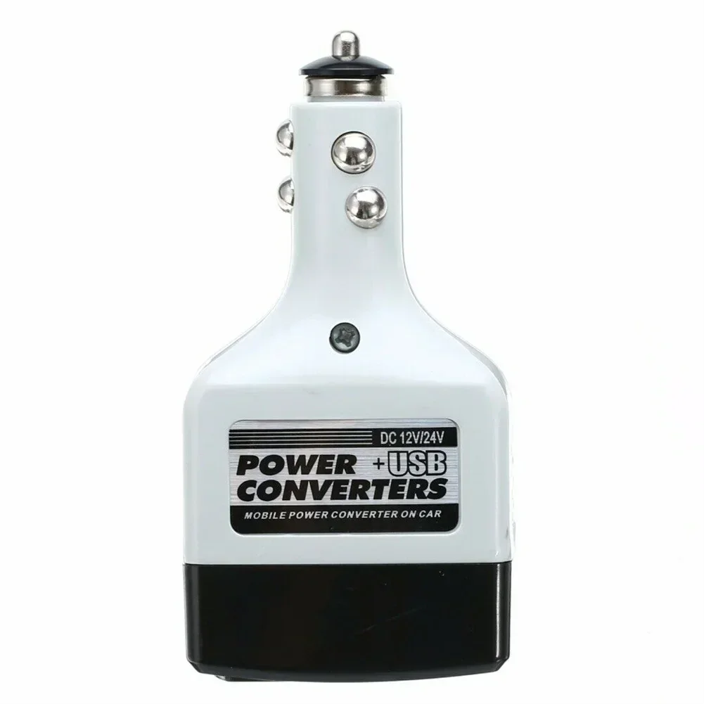 12v/24v to 220v dc til ac bilstrømomformeradapter inverter usb-uttaklader strømadapter inverter for bil lastebil varebil campingvogn
