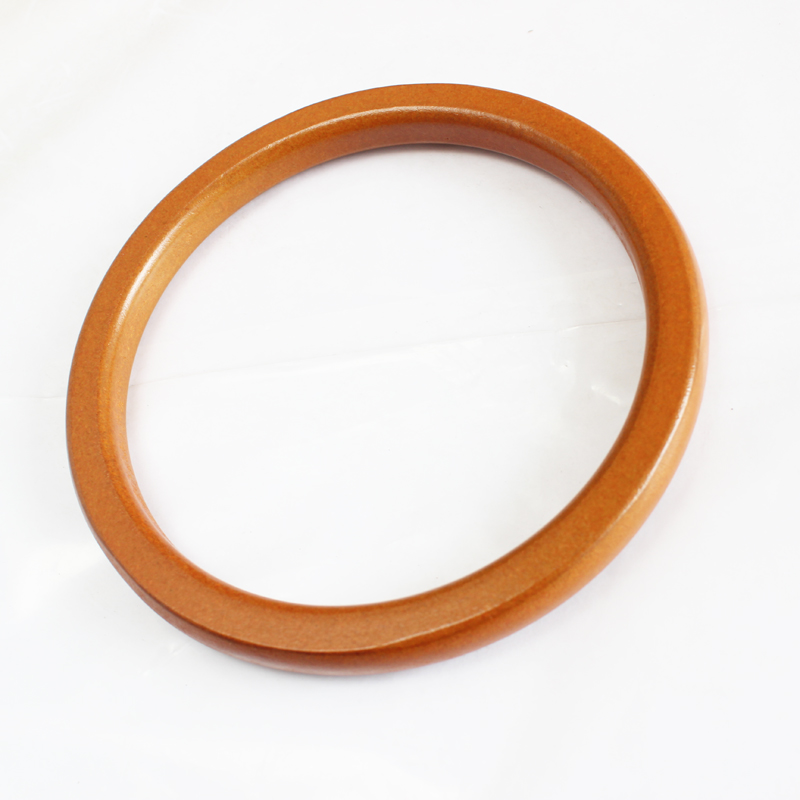 Torba drewno okrągłe torebka uchwyt wymiana DIY torebka uchwyt pierścień dodatki Handmade modne torby uchwyt nowy projekt Harajuke Hot: 18 Wide11.5cm
