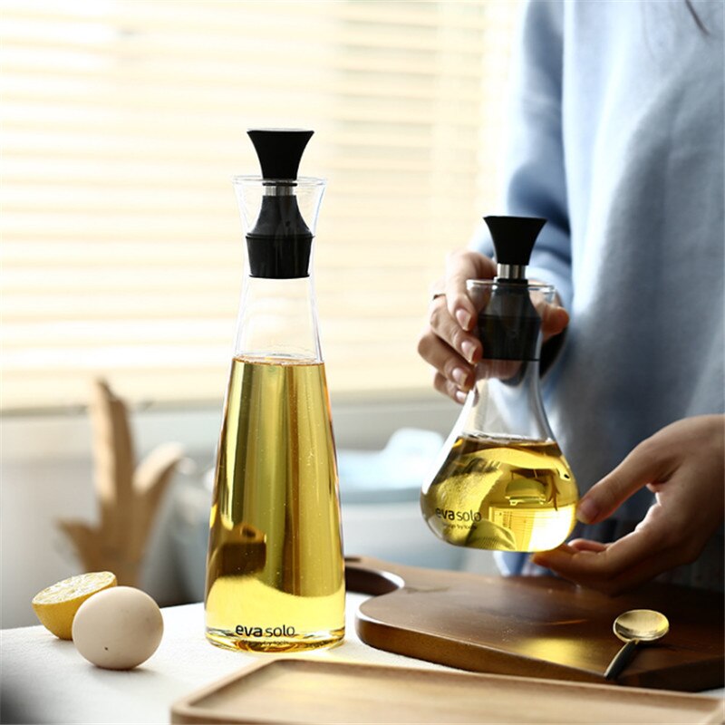 Casa Dinamarca Solo Prevenção Derramamento de Óleo De Vidro Caster Tempero Garrafa De Vinagre Molho De Soja, Azeite de Cozinha Criativa