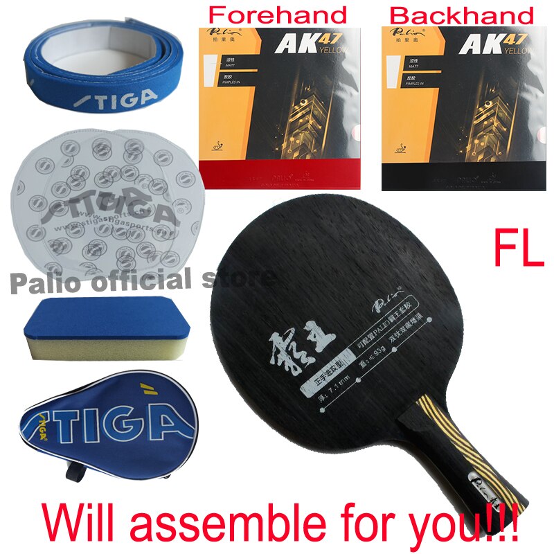 Original Palio overlord double carbon double titanium table tennis blade strengthen offensive, forehand off racquet sports pingp