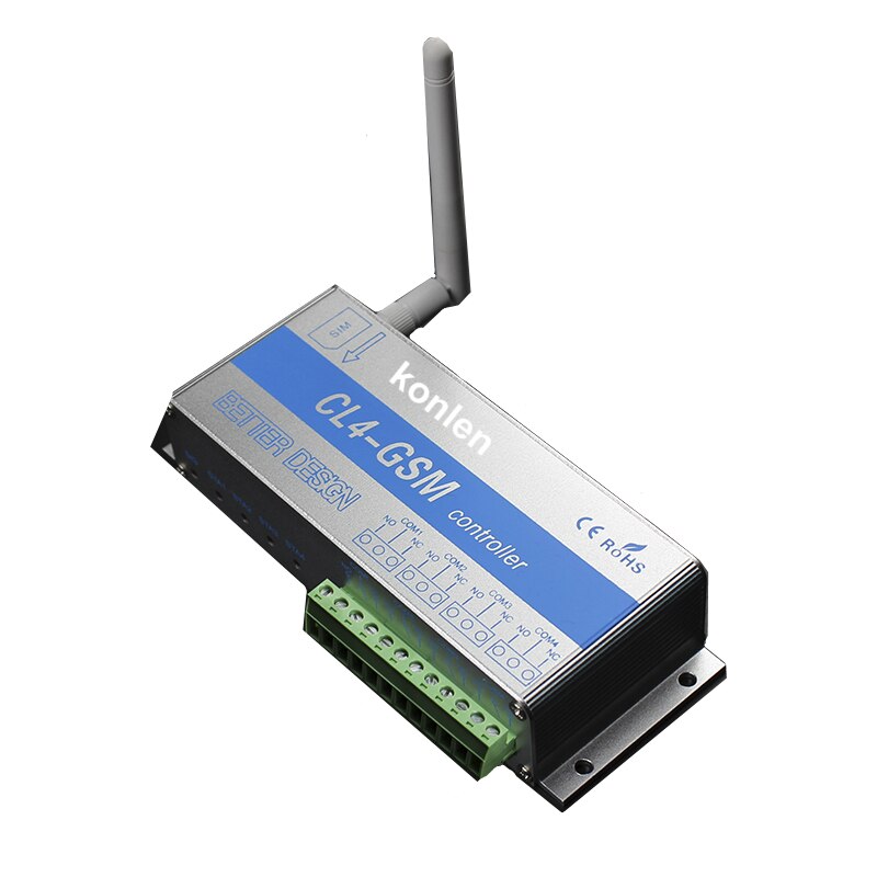 4 way relays GSM controller Call SMS Remote Control Switch, Garage Door Gate Opener Light Roller Shutter on off Intelligent Home