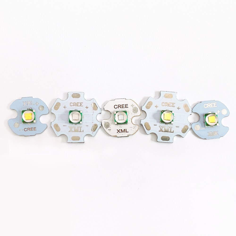 5pcs CREE XML T6 LED 5W High Power LED Chip on 16mm 20mm PCB Warm White Cool White Blue