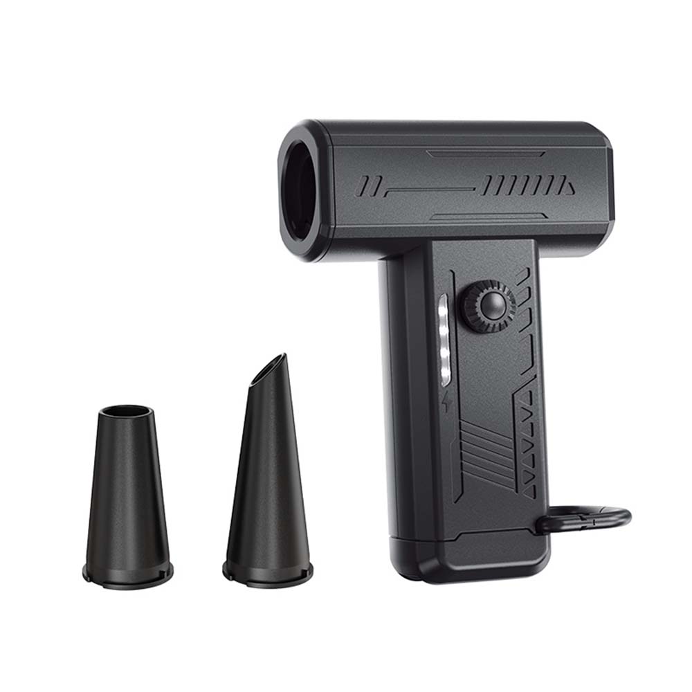 100000RPM Electric Air Blower with 2 Magnetic Nozzles Powerful Air Duster Car Dryer Brushless Motor Handheld Turbo Jet Fan: Gold