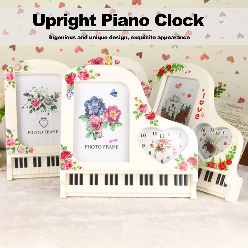 Rechtop Piano Type Klok Wedding Party Ornamenten Valentine (Willekeurige)