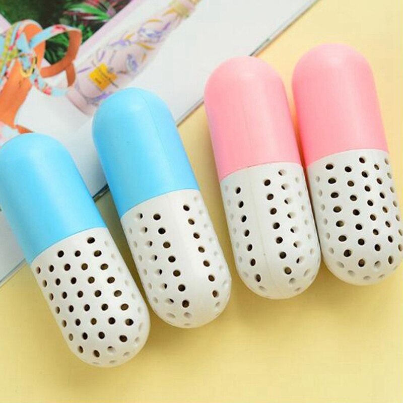 4Pcs Home Multifunctional Capsule-Shaped Shoe Deodorant Moisture-Proof Dryer Dehumidifier