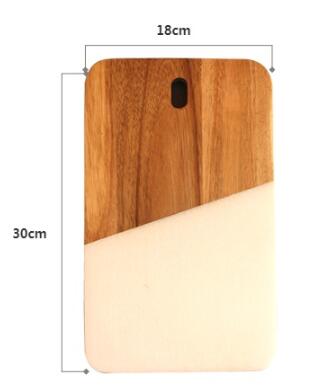 Marble Tray Splicing Cutting Board Desktop Shelf Simple Western Food Plate Cake Plate Home Soft Decoration: 30x18cm