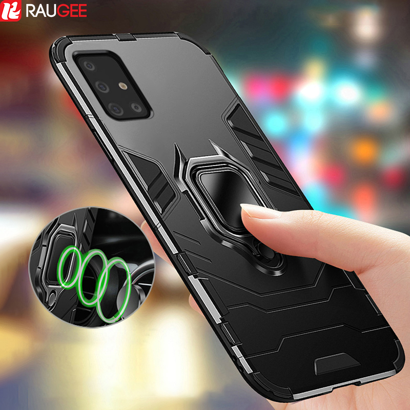 Armor Case for Samsung A51 A71 Case Magnetic Car Phone Holder Cover TPU+PC Bumper Case for Samsung Galaxy A51 A 51 A71 A 71 Case
