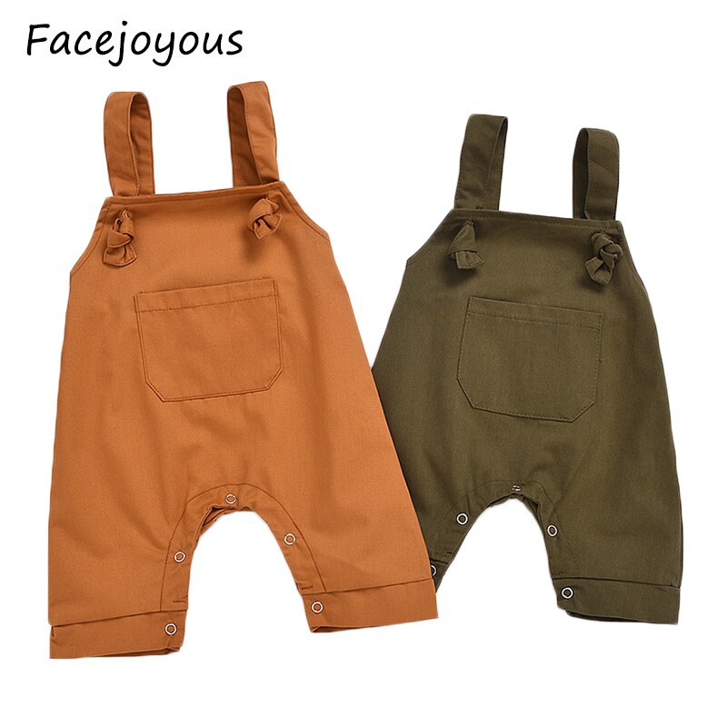 Zomer Peuter Overalls Baby Strap Broek Effen Baby Boy Romper Cute Kids Meisjes Overalls Broek