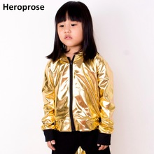 Heroprose piger drenge guld jazz hip hop dans konkurrence frakke kid tøj fest dans scene forestilling jakke