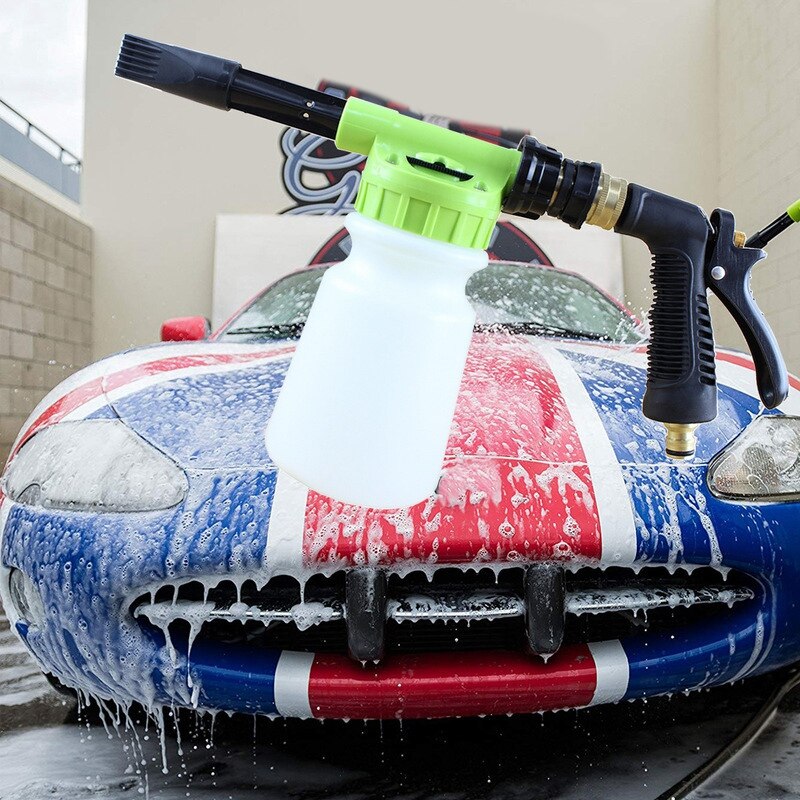 Multifunctionele Water Schuim Pot Nozzle Tuinslang Water Wasstraat Reinigen Water Voor Watering Tuin: Rood