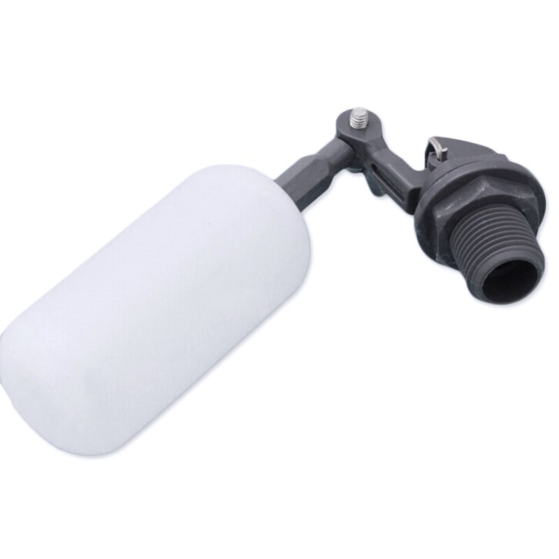 Portable Float Ball Valve Shut Off 1/2 Inch White Plastic Water Control Switch For Automatic Fill Replacement Parts