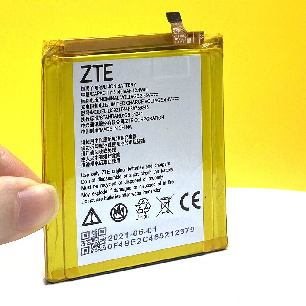 D&#39;origine Li3931T44P8h756346 Batterie Pour ZTE Axon 7 5.5 pouces 7S A2017 A2018 A2017U Axon 8 Lame V8 Pro Grand X4 Z978 Z971 Z956