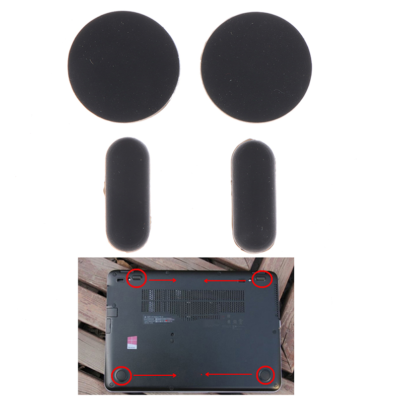 Cubierta inferior de goma para ordenador portátil, almohadillas de goma para HP 840, 745, 820, 725, 850, G3, G4, 4 unidades por lote, novedad