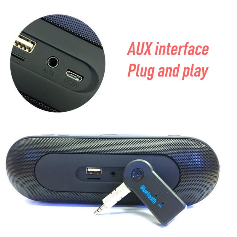Drahtlose Bluetooth Auto Empfänger Adapter 3,5mm Jack Audio- Sender Freihändiger Anruf AUX Musik Empfänger für TV Heimat MP3