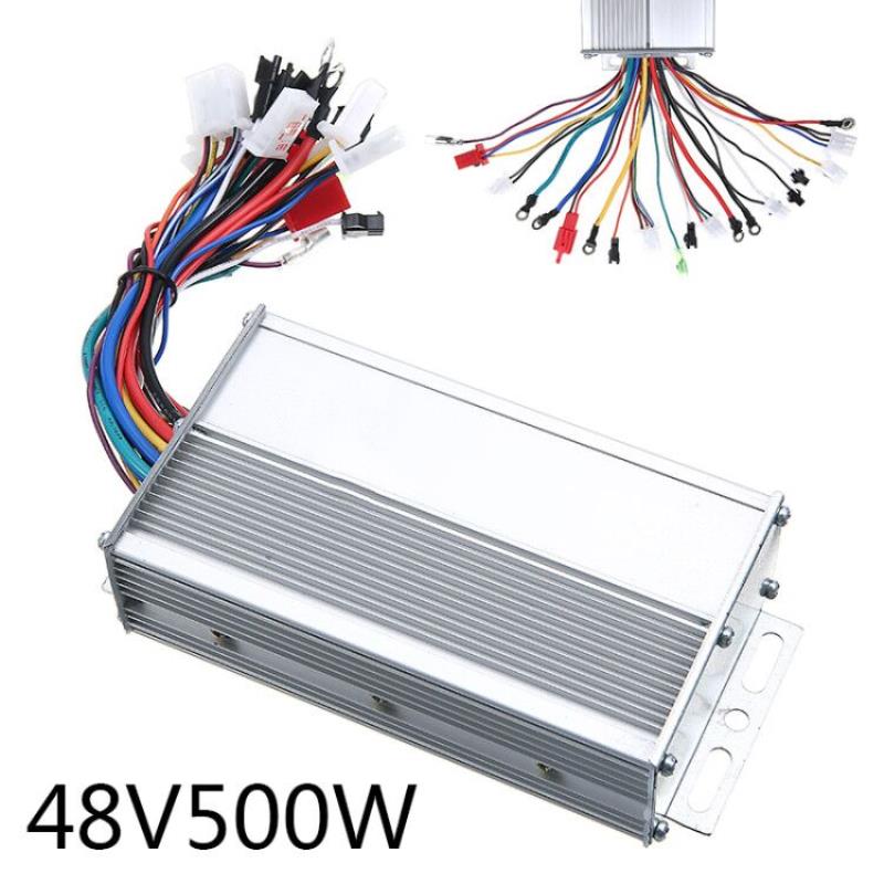 Controlador de velocidad del Motor de CC sin escobillas para bicicleta eléctrica, accesorios para e-bike, Scooter, CC de 48V, 500W, 150x80x40mm