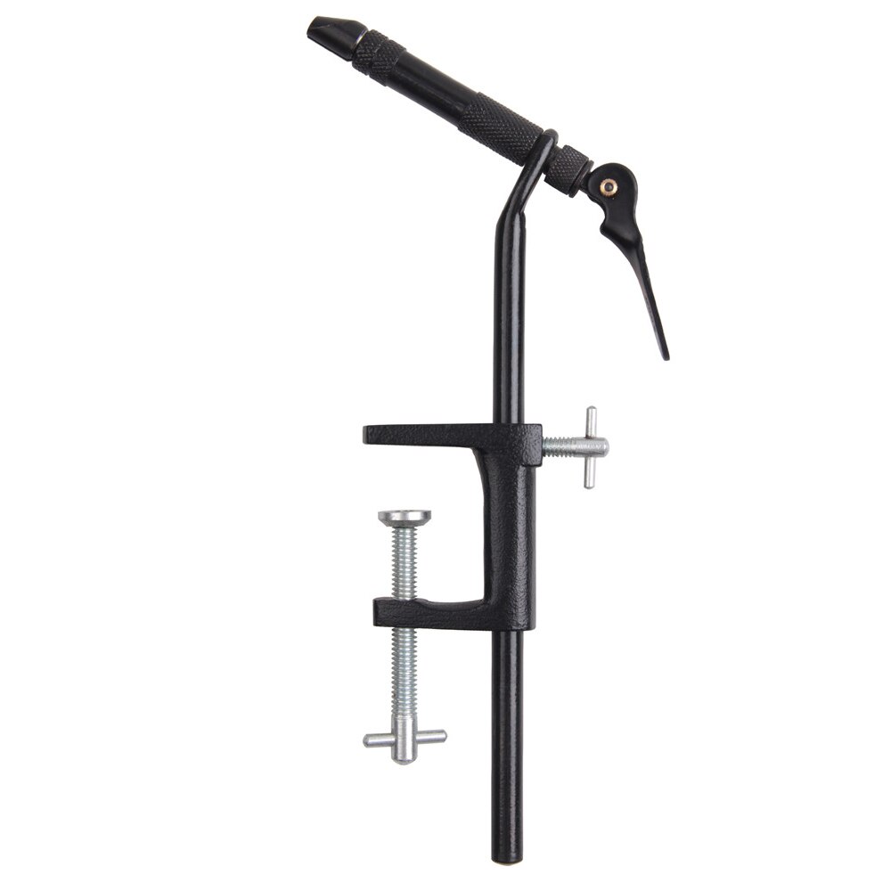 Steel Fly Tying Vise with C-Clamp Brass rotary whin finisher bobbin thread holder set for fly fishing hook tying tools: 1pc