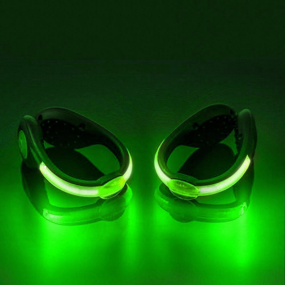 Sport løping sikkerhet usb led sko klips lysende lys reflekterende sklisikre klips sek 88
