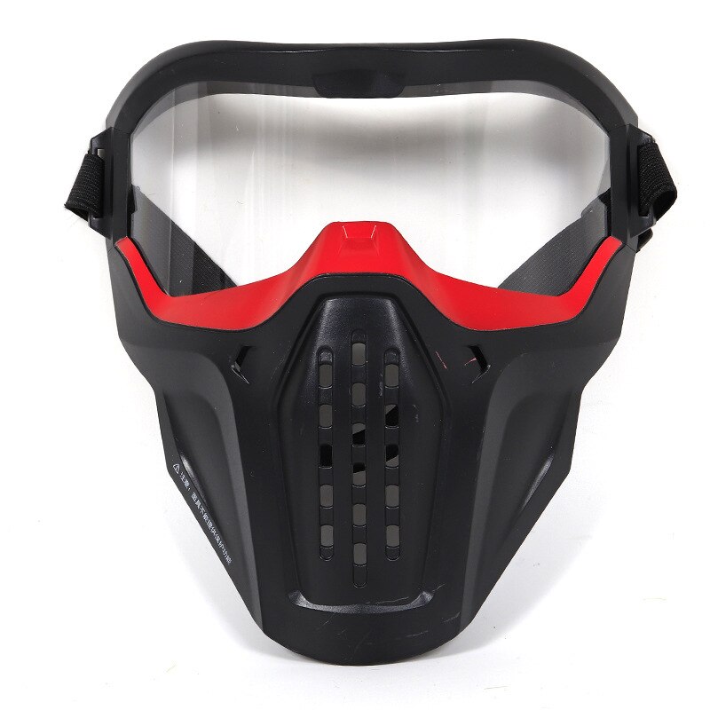Elektrische Waterpistool Bescherming Masker Echte Persoon Outdoor Cs Veld Operaties Beschermende Masker Waterpistool Kip Army Fans Apparatuur: Red
