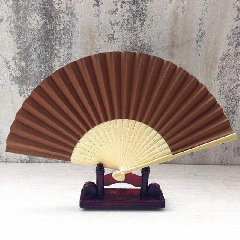 Blank Paper Bamboo Folding Fan DIY Calligraphy Painting Drawing Fan Artist Tool Christmas Birthday Party Give For Friend