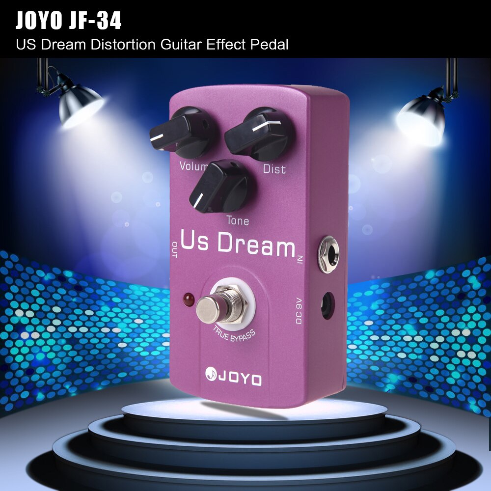 JOYO JF-34 Distortion Guitar Effect Pedal True Bypass