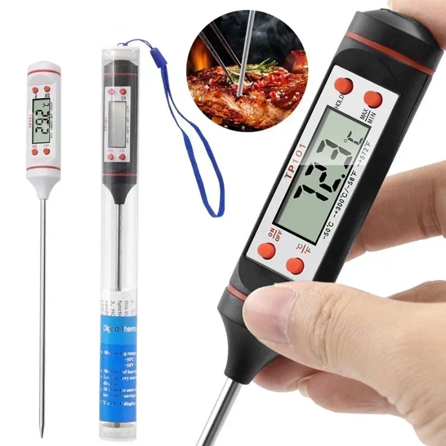 Voedselthermometer TP300 Keukenthermometer Elektronische BBQ-oventemperatuurmeter voor vlees Water Melk Kooksonde Keukengereedschap