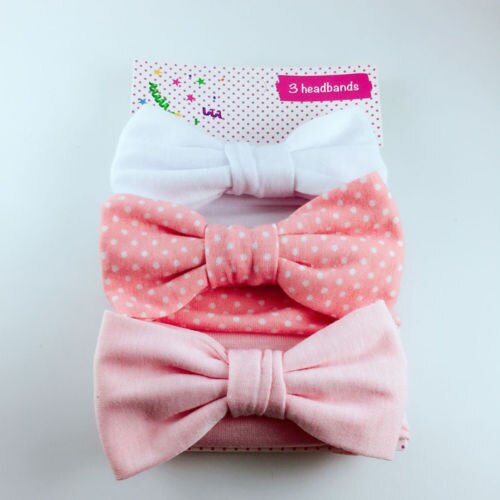 Brand 3PCS Stretchy Twist Knot Bow Head Wrap Headband Twisted Knotted Cute Hair Band Baby: 3