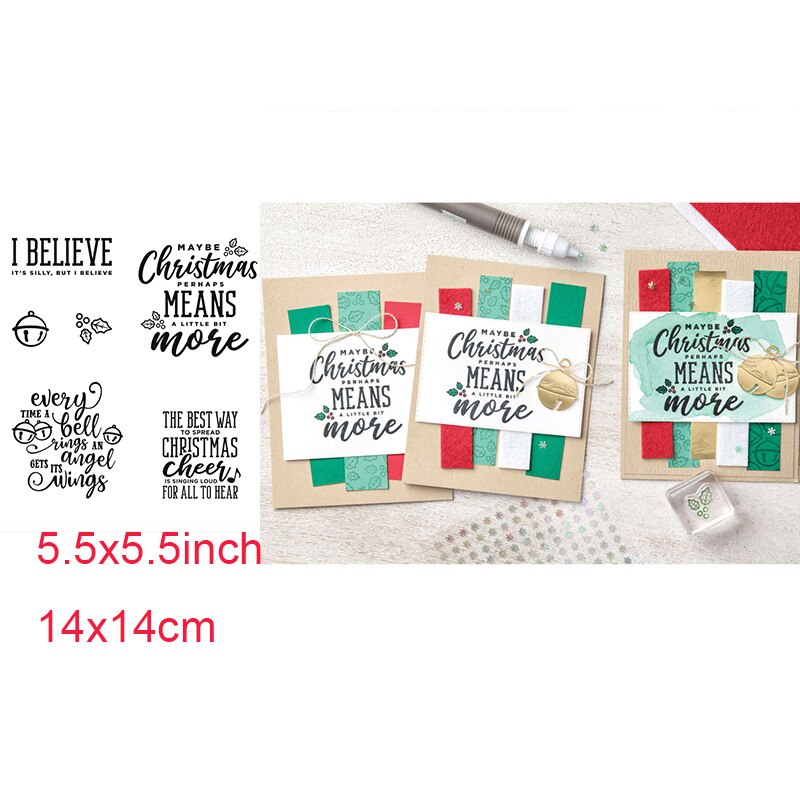 Kerstscènes met vrolijke halloween-heksen, zwarte katten, kabouters, transparante stempels voor doe-het-zelf scrapbooking, knutselen, kaarten maken: 6
