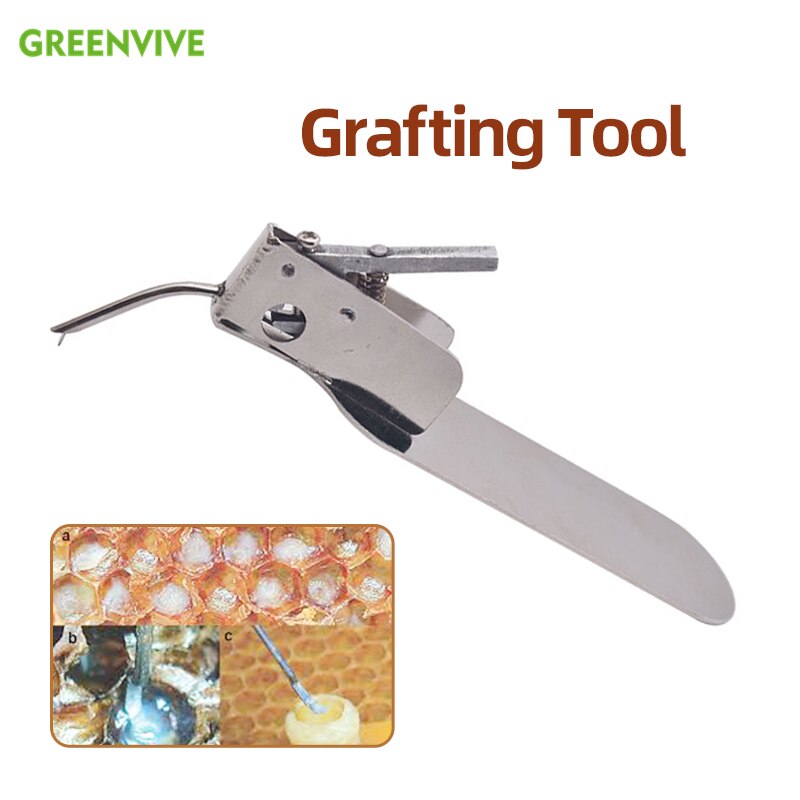 Greenvive Bijenteelt Enten Tool Voor Bijenkoningin Larven Door Overbrengen Met Spare Tong Master Enten Tool