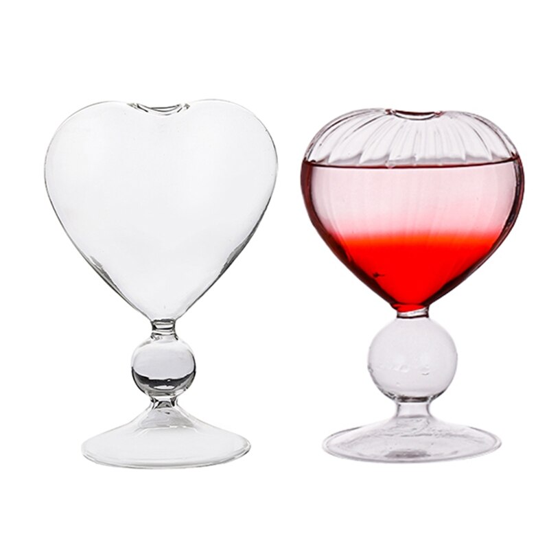 Slanted Martini Cup Scrub Cocktail Goblet Lead-Free Glass Bubble Cups A M89A