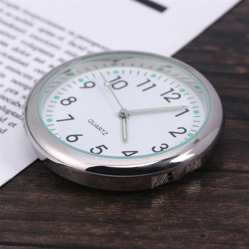 2PCS Car Dashboard Clocks Luminous Universal Self Adhesive Noctilucent Pointer Clock Digital Clock for Automobile Car