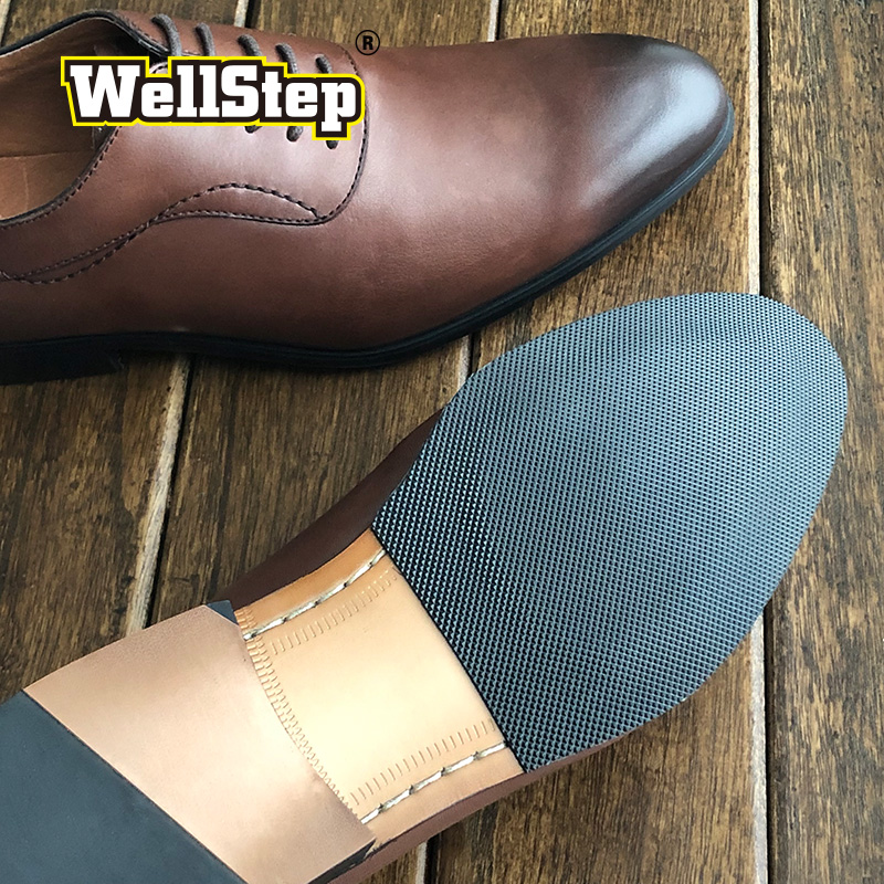 Wellstep 1 par sko såle beskyttere pad skridsikker selvklæbende halv forfod pude ydersål reparation pleje udskiftning anti skridsikkert greb